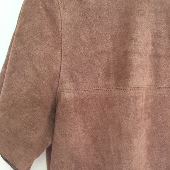 Olivaceous Faux Suede Boho Dress - Picture 3 of 6